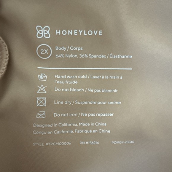 Honeylove Womens Liftwear Cami Size 2X Compression Shapewear Stretch Layers - Picture 5 of 7